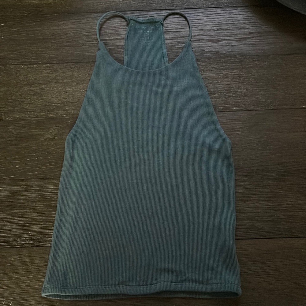 Teal blue tank